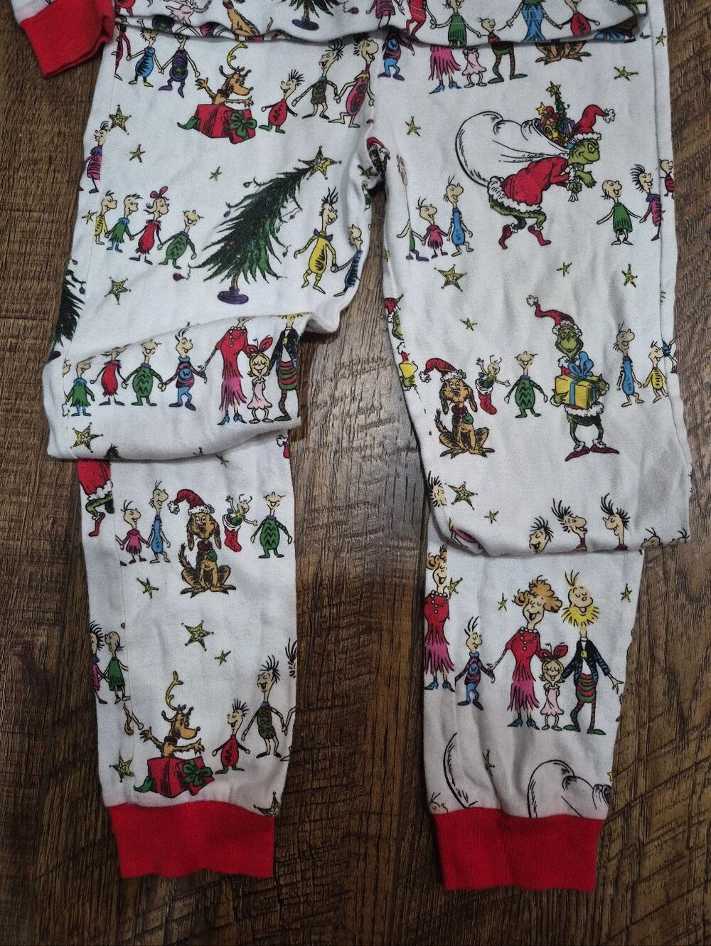 Dr. Seuss The Grinch Pottery Barn Teen Organic Cotton Pajamas Youth Size 14